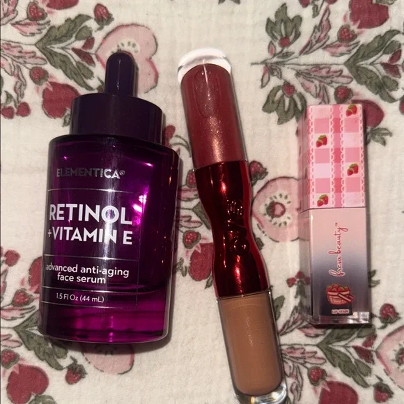 One/Size Lip Duo & Elementica Retinol + Vitamin E Face Serum and Lip Tint Set - Picture 1 of 3